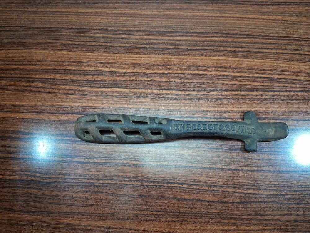 Antique Cast Iron WH Pearce & Co Stove Burner Lifter Handle 1900s Philadelphia